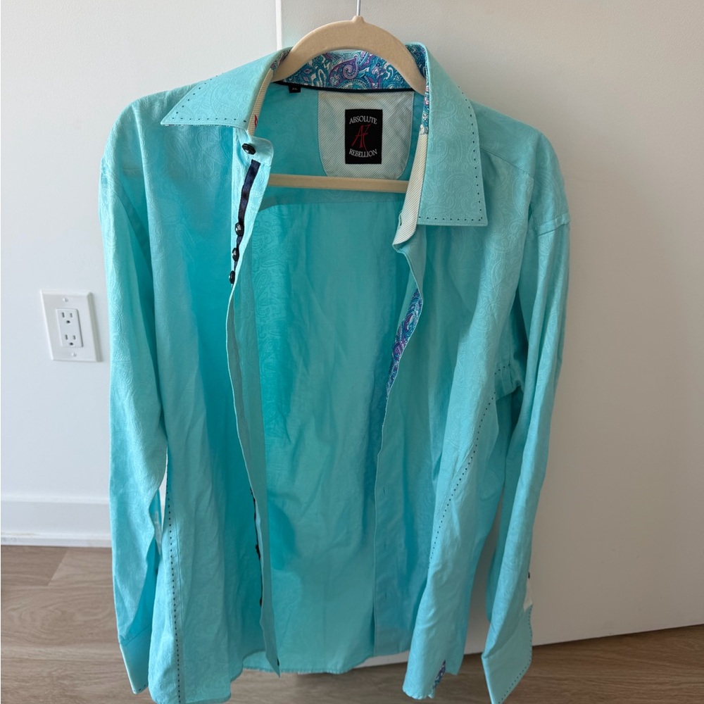 Absolute Rebellion Men's Turquoise Shirt